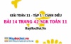 Giải bài 14 trang 42 Toán 11 tập 1 SGK Cánh Diều